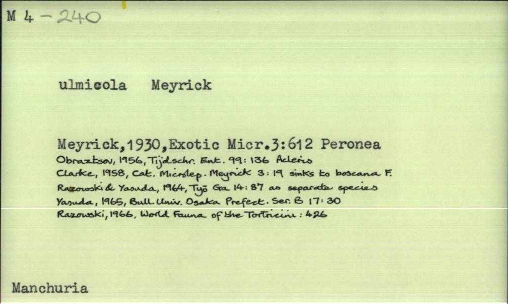 front of card